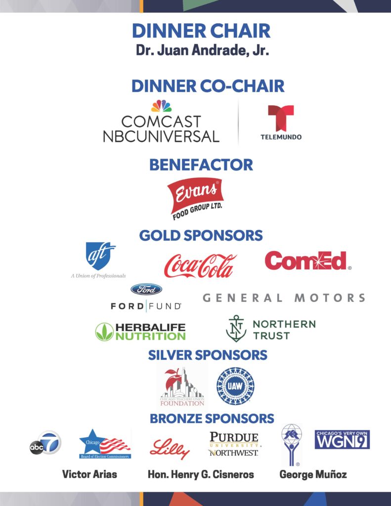 Sponsors for the Annual Dinner